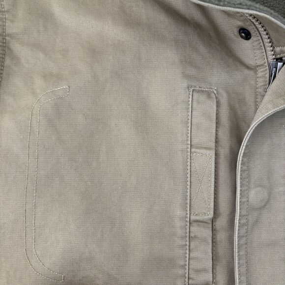 Redhead Duck Hunting Vest Mens Size L Khaki Green Fleece Lining Canvas - Picture 3 of 6